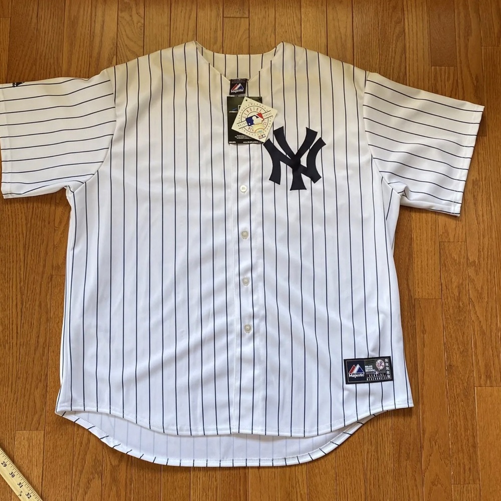 Derek Jeter Jersey New York Yankees Home Pinstripe Majestic NWT